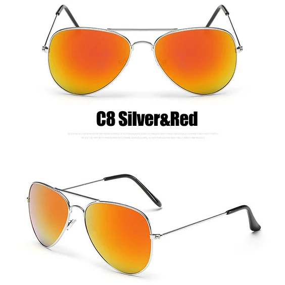 C8 Silver Red LeonLion солнцезащитные очки «авиаторы» Для женщин/Для мужчин Брендовая Дизайнерская обувь роскошные солнцезащитные очки Для женщин Винтаж на открытом воздухе Oculos De Sol - Lenses Color: C8 Silver Red