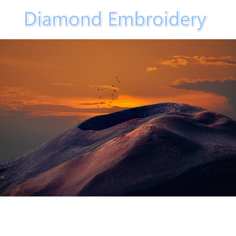 Полная дрель 5D DIY &quotзакат&quot картина из бисера пейзаж Алмазная вышивка Пейзаж