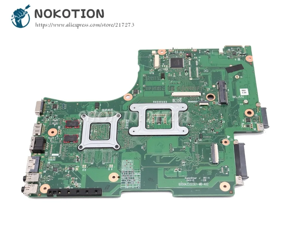 Материнская плата NOKOTION для ноутбука Toshiba Satellite L650 L655 HM55 DDR3 HD4500 gpu V000218030 V000218130 V000218140