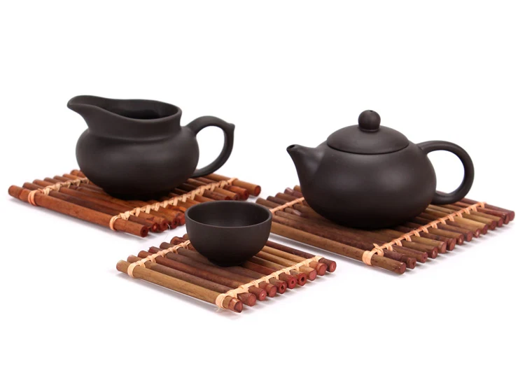 Бамбуковые подставки для горшков чайные поддоны коврики фруктов тарелка кунг фу