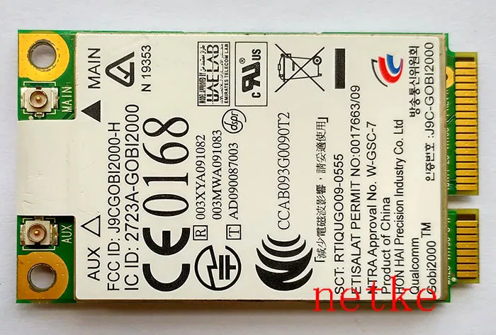 JINYUSHI для Модемов UN2420 GOBI2000 WWAN 3G карта HP 2540P 2740P 6530b 8440P 8440W 8540P 8540W 8740P | Компьютеры и