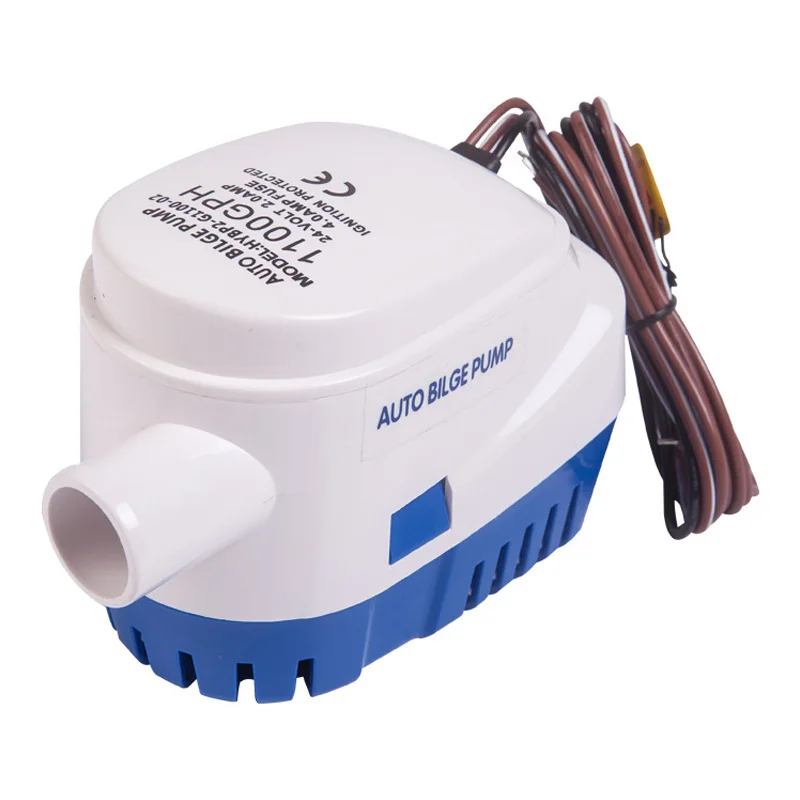 12V24V яхта микро-разряда сточных вод автоматический насос Трюмный дренаж небольшой пластиковый самовсасывающий большой погружной насос с постоянным расходом