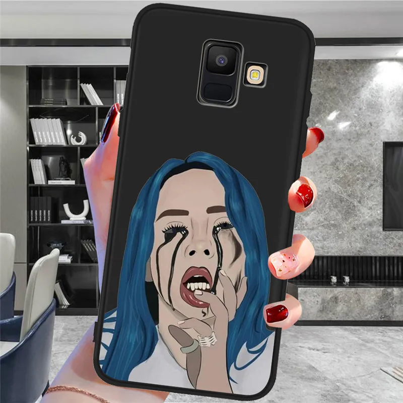 Billie eilish для samsung Galaxy A9 A8 A7 A6 A5 A3 J3 J4 J5 J6 J8 плюс M30 A40S A10 A20E чехол для телефона чехол Coque Etui