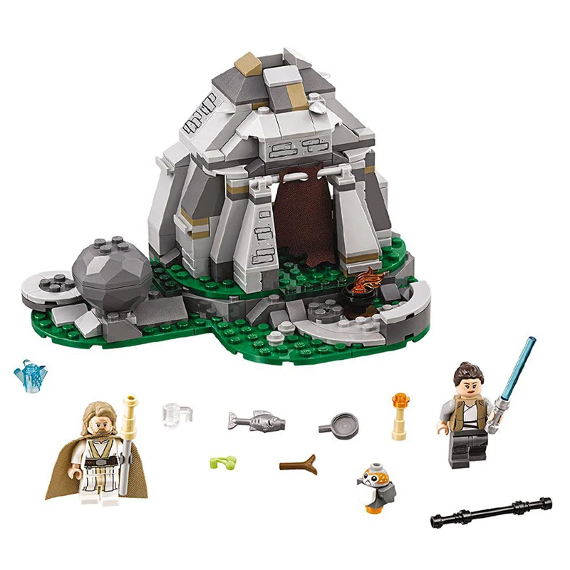 2019 Новый горячий джедай фильм войны дети Ahch To остров обучение и Legoings блоки