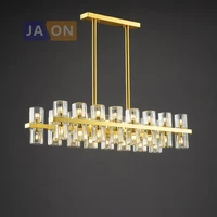 g4 led american copper crystal chandelier lighting lamparas de techo suspension luminaire lampen for dinning room