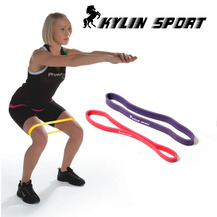 Красные и фиолетовые комбинированные подтягивающие ленты тренировочные для