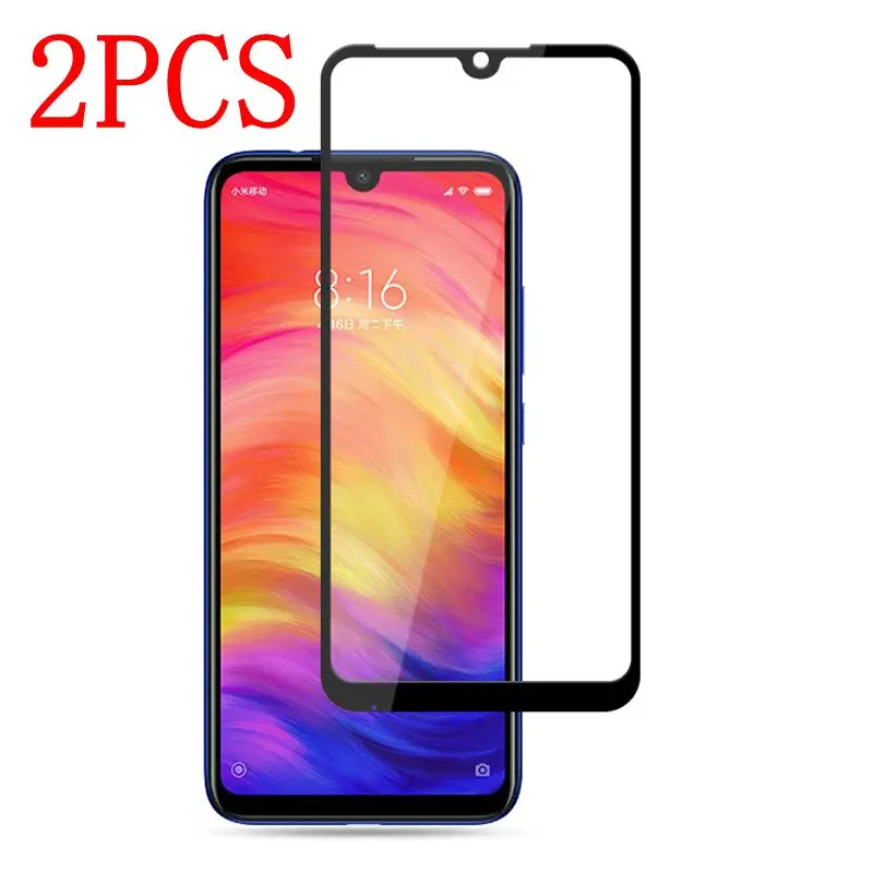 Закаленное 3d-стекло для Xiaomi Redmi Note 7 Pro 2 шт. полноэкранная Защитная пленка |