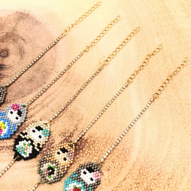 2018 Императрица Новая мода Женщина Симпатичные Куклы Бохо Шарм Браслеты Кристалл