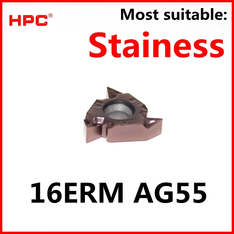 

10 pcs of 16 ERM AG55 ZT306M CNC most suitable for stainess cutting tools tungsten carbide thread inserts lathe ,CNC machine
