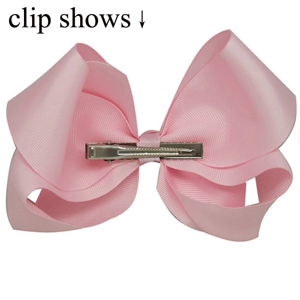 Заколки для волос 10 шт./лот 8 дюймов с большим бантом|ribbon hair clip|hair cliplarge bows |