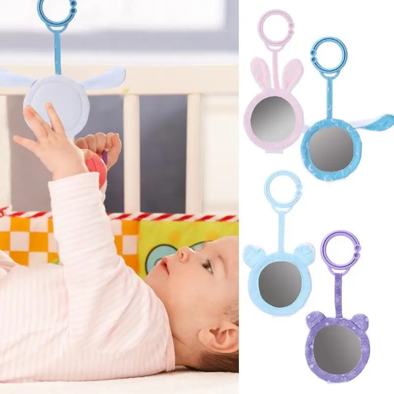 Детские погремушки игрушки коляска Висячие зеркальные милые животные Кукла