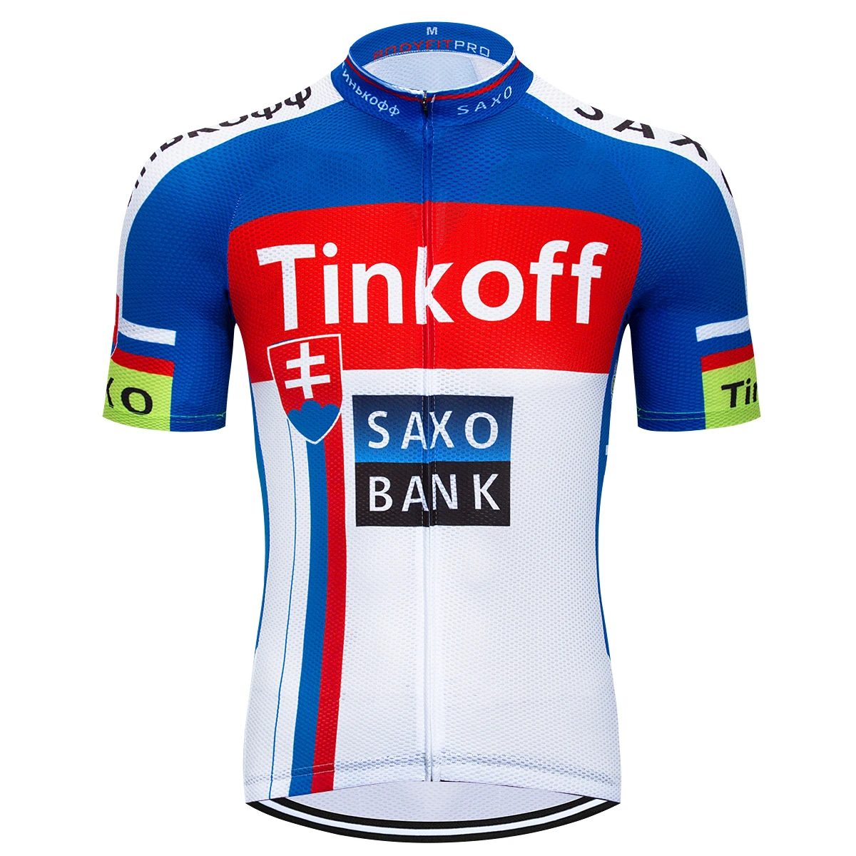 Jersey Лето Tinkoff Saxo Bank короткий рукав Велоспорт Джерси Набор Ropa Ciclismo Hombre MTB велосипедная одежда дышащий 9D нагрудник шорты - Цвет: Jersey