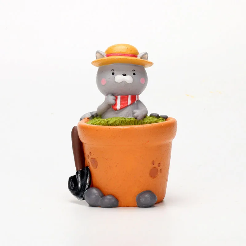 Милые суккулентные горшки YeFine маленькие смоляные для цветов декоративные