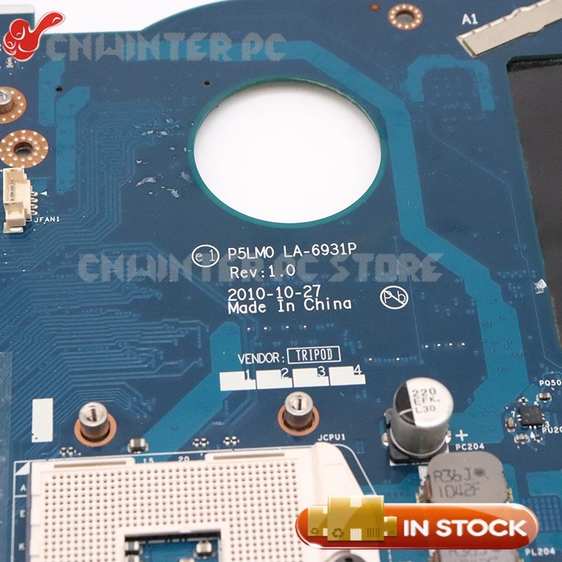 Материнская плата NOKOTION MBRA502001 MB.RA502.001 для ноутбука acer aspire 5950 5950G P5LM0 LA-6931P ATI GPU HM65 DDR3 |