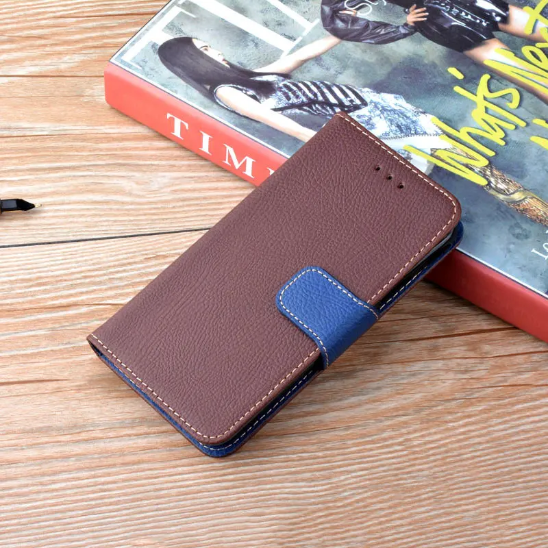 Чехол для Xiaomi Redmi 3 S модный кожаный чехол с узором Личи подставкой и слотом карт