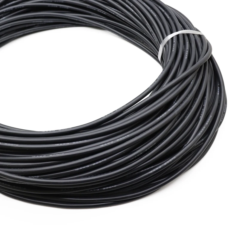 1 метр черный + Красный 12AWG/ 14AWG высококачественный мягкий силиконовый кабель