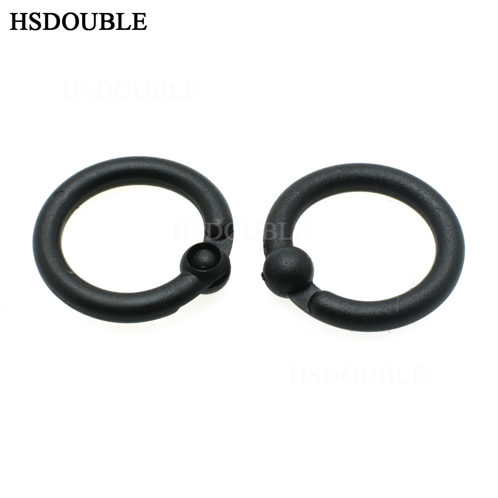 

14.5mm Plastic Safety Loose Leaf Hinge Snap O Ring for Key Chain Backpack