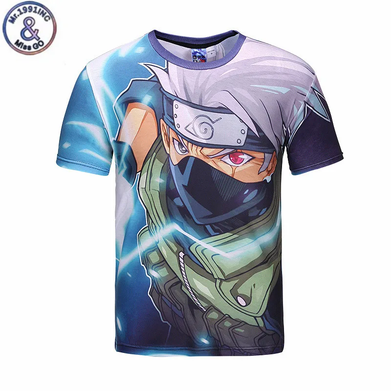 Футболка Наруто мужская с 3d изображением персонажа из мультфильма|shirt ajax|printed