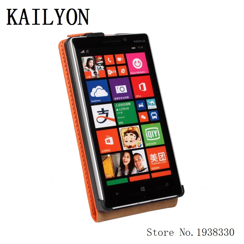 KAILYON чехол для Nokia Lumia 930 Роскошные Флип-чехлы из натуральной кожи lumia N930 открытые