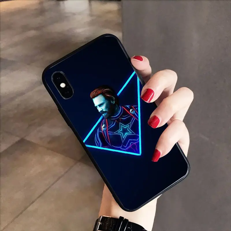 RuiCaiCa Marvel Супергерои из "Мстителей" шаблон мягкий чехол для телефона ТПУ iPhone 8 7