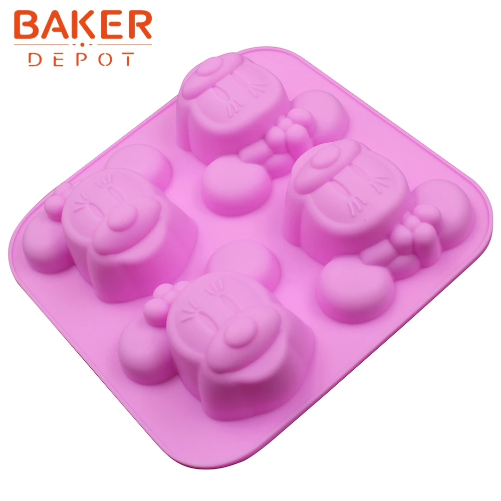 Силиконовая форма для выпечки торта с 4 отверстиями|cake mold|pudding moldsilicone cake mold |