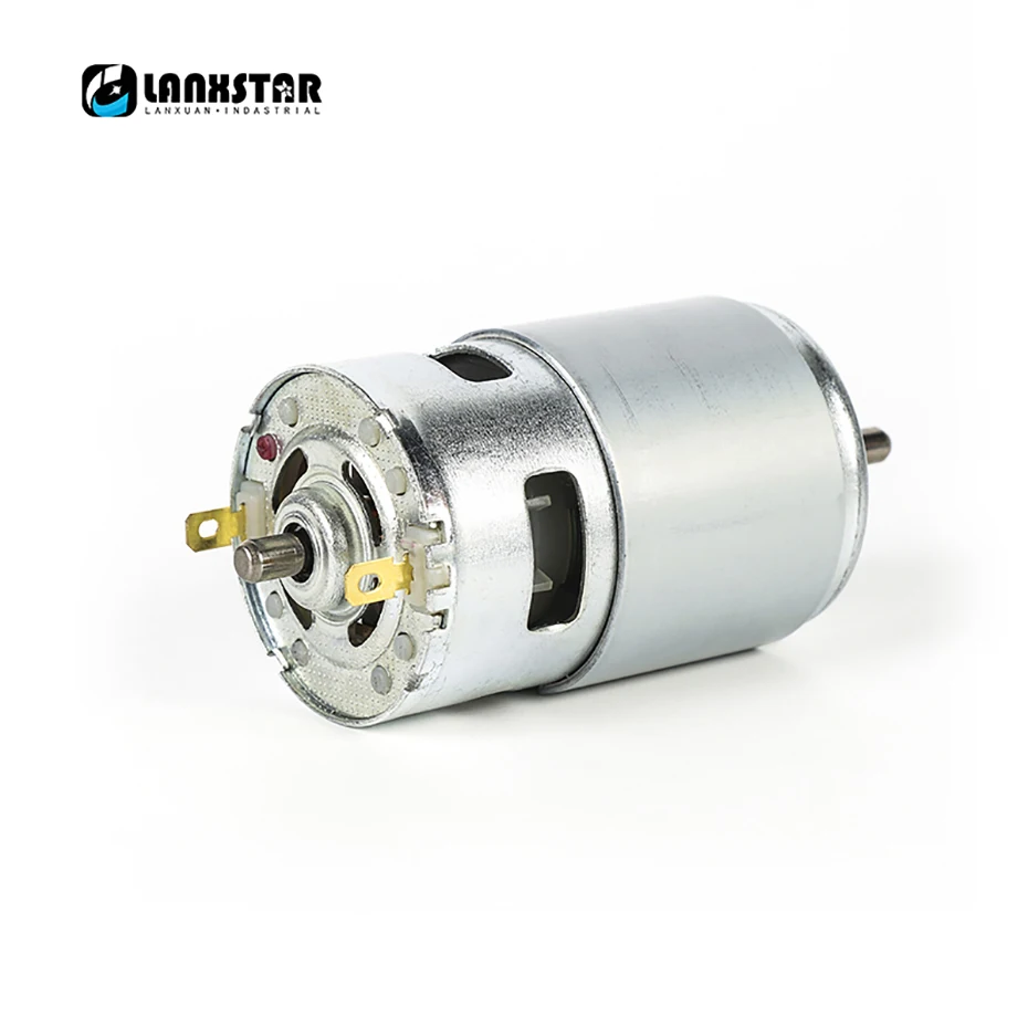 Lanxstar с высоким крутящим моментом 775 мотор DC12V 13000~ 15000 об./мин мини ручная дрель B12 сверлильный патрон 1,5~ 10 мм подшипник двигателя