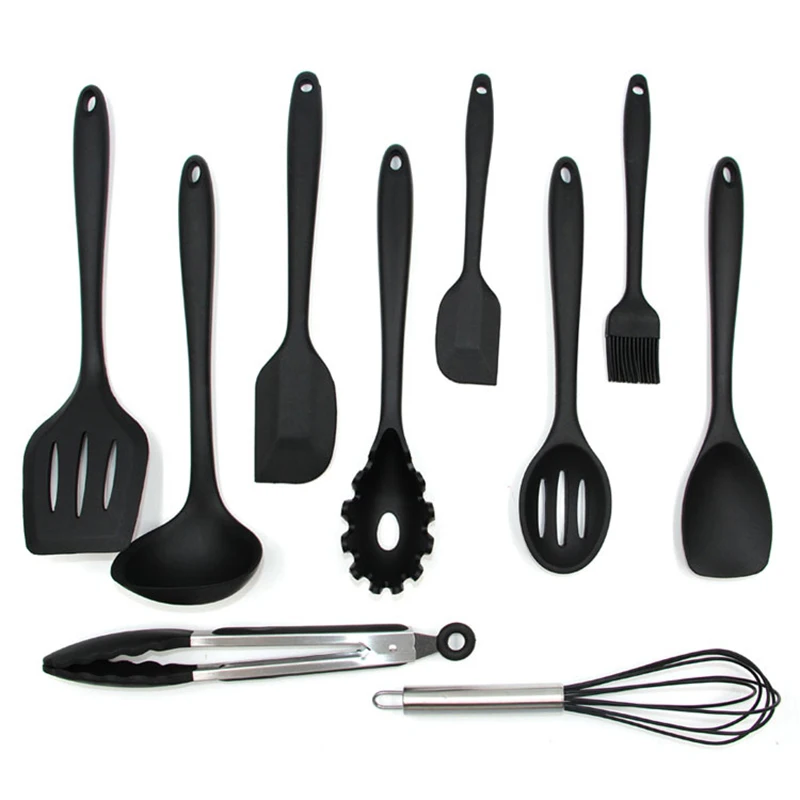 Набор силиконовой кухонной утвари антипригарные кухонные инструменты Tong Spoon