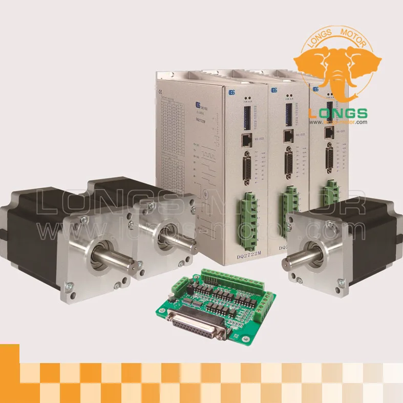 Бесплатная доставка в США 3 осевой шаговый двигатель Nema 42 4120oz in 8.0A и Драйвер