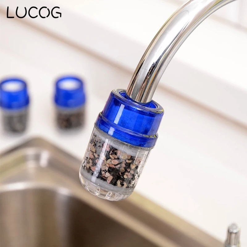 LUCOG Kitchen Activated Carbon Water Filter Faucet Tap Household Water Purifier Remove Rust Sediment Filtering Suspended