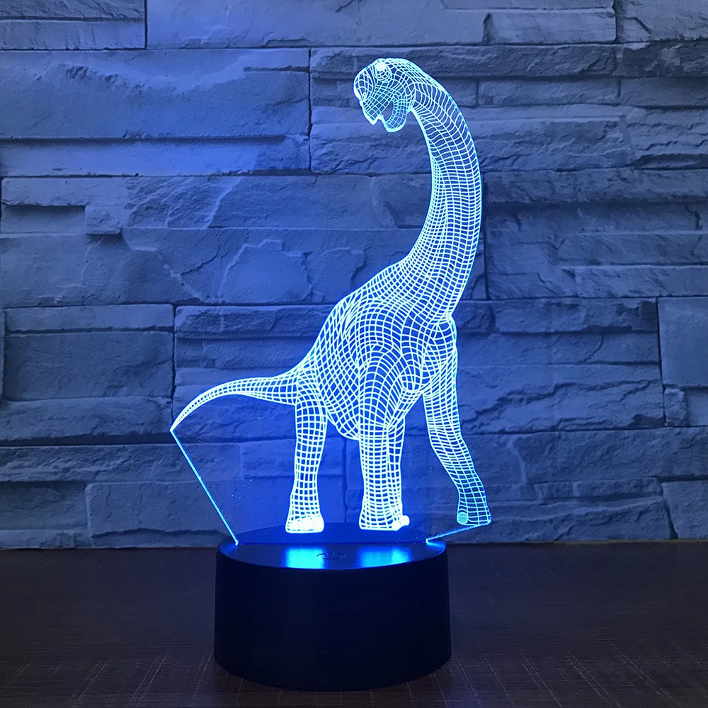 

Dinosaur 3D LED Lamp 7 Colors Night Lamp for Kids Touch Led USB Table Lampara Lampe Baby Sleeping Nightlight Kids Birthday Gift