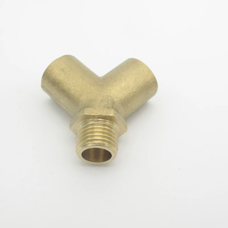 1/4 &quotBSP Male x Female резьба Y Тип 3 ходовой латунный фитинг для труб адаптер соединитель