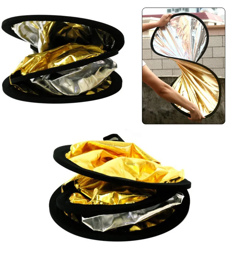 Портативный отражатель для фотосъемки многофункциональный складной рефлектор 24