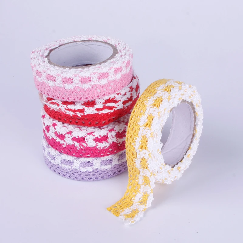 1 Шт. DIY Модные Ткани Мило Декоративные Наклейки Кружева Клейкой Ленты Творческий