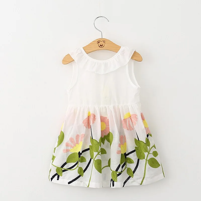 Baby Girl Dresses Cute Bowknot Blackless A-line Casual Sleeveless Fashion Princess Clothing vestido infantil | Детская одежда и