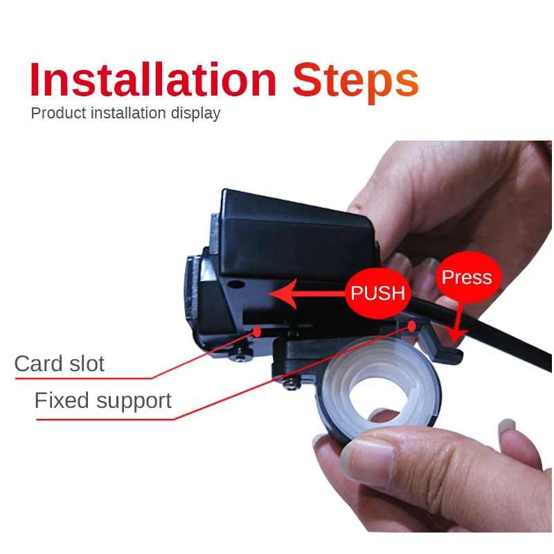 12V водонепроницаемый мотоцикл ATV Скутер двойной USB со светодиодным цифровым