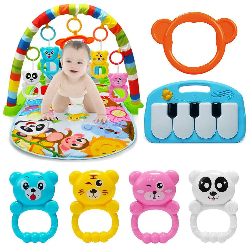 Коврик игровой детский 4 в 1 коврик для Лего и ребенка фитнеса музыки пианино