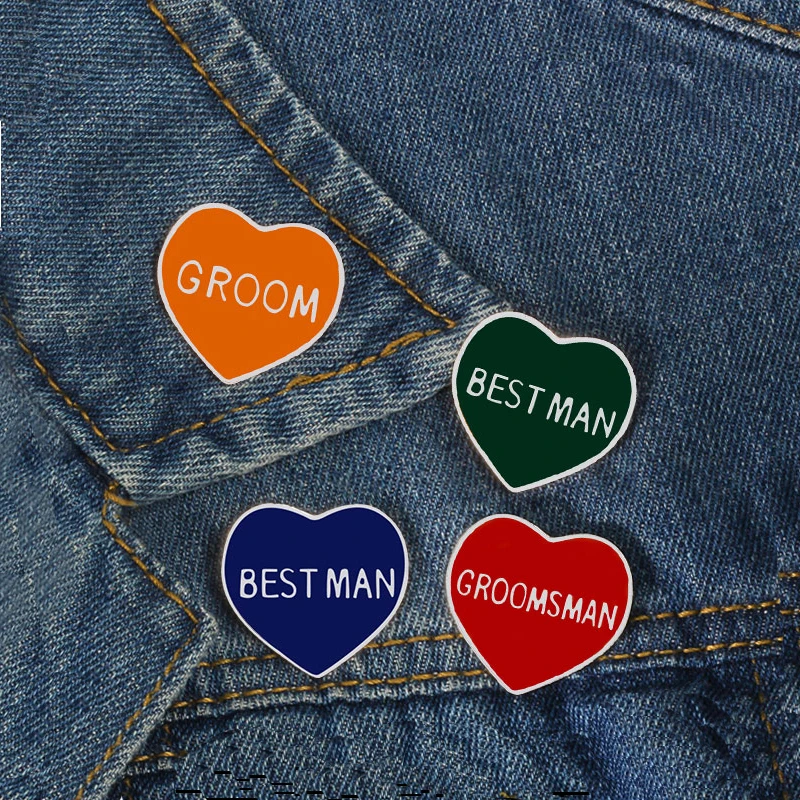 Милые Металлические Булавки 12 видов стилей значок буквы сердце грязная