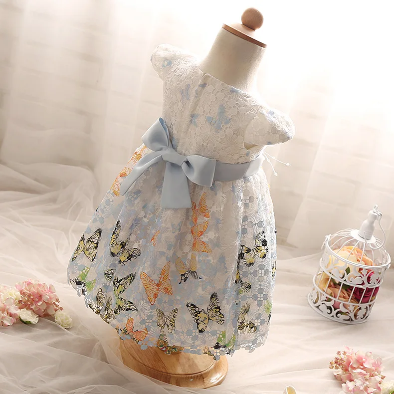 Для маленьких девочек Кружевное платье на день рождения одежда для самых костюм