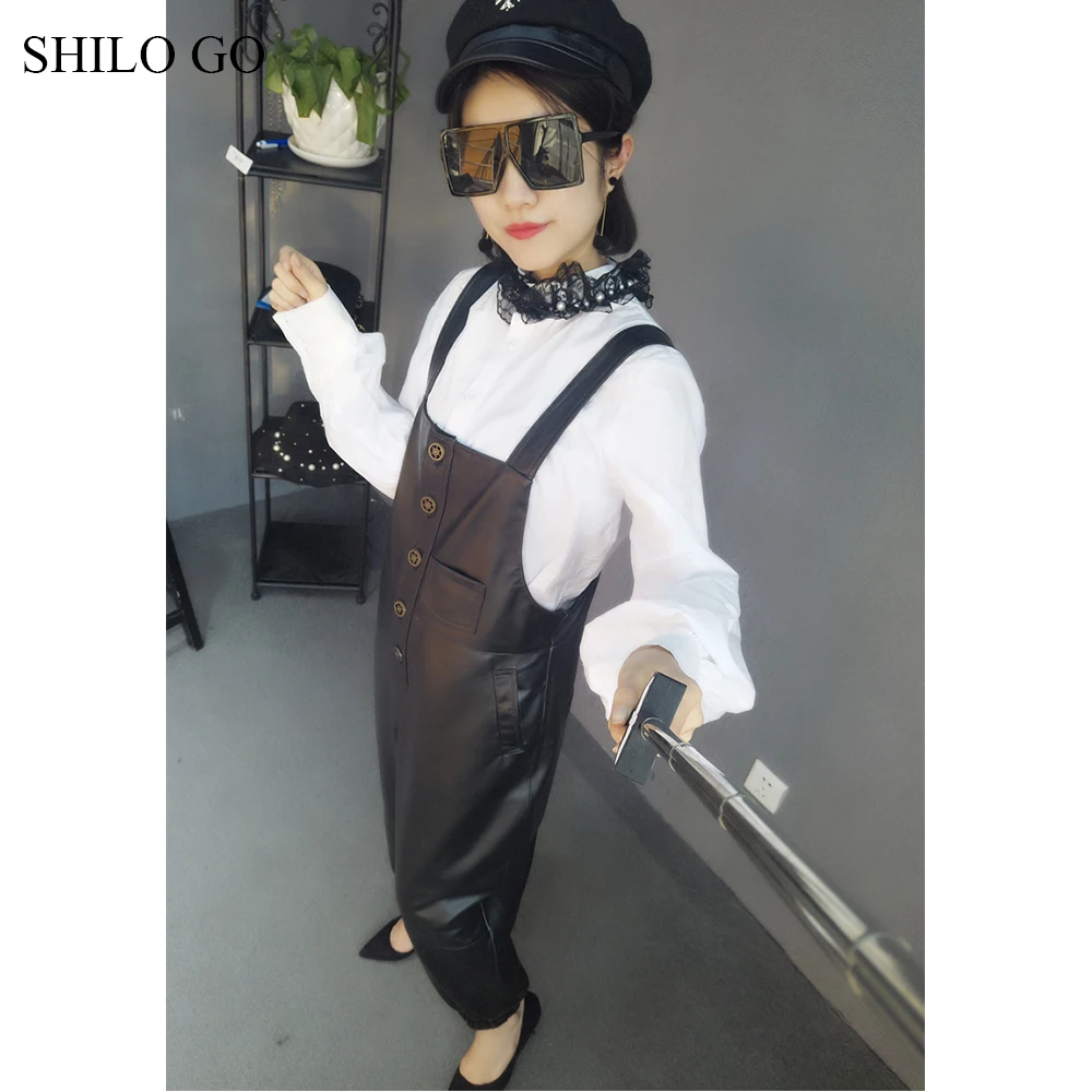 Женские кожаные комбинезоны SHILO GO весенние модные из натуральной овчины