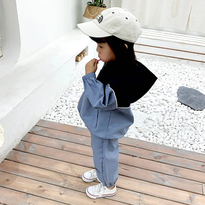 DFXD 2019 Spring Children Clothing Sets Toddler Outfits Casual Two Piece Sport Suits Full Sleeve Hooded Coat+Pant Kids 2-6Y | Детская