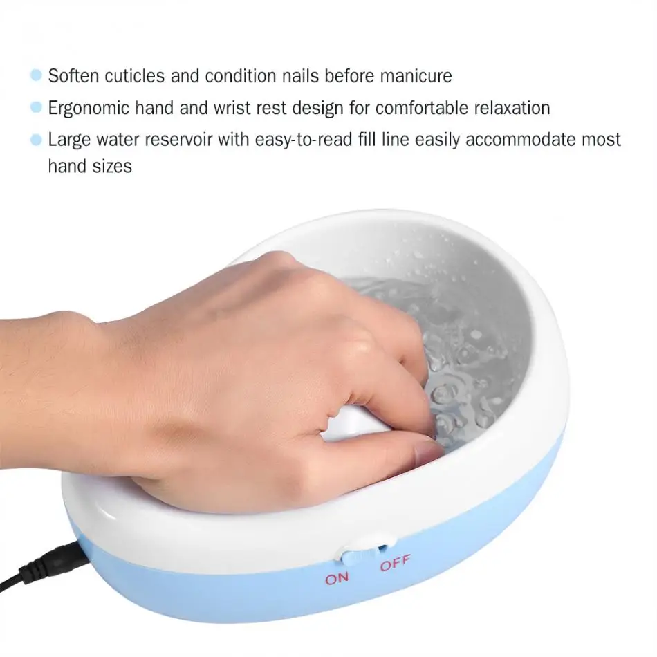 Электрический аппарат для снятия лака ногтей Soaker Bowl массажа Jet Spa чаша рук