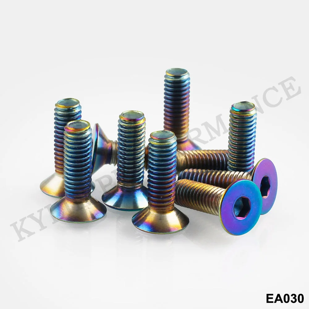 KYLIN Новый 10 шт. M6 * 20 NEO хром из нержавеющей стали плоский во время первого