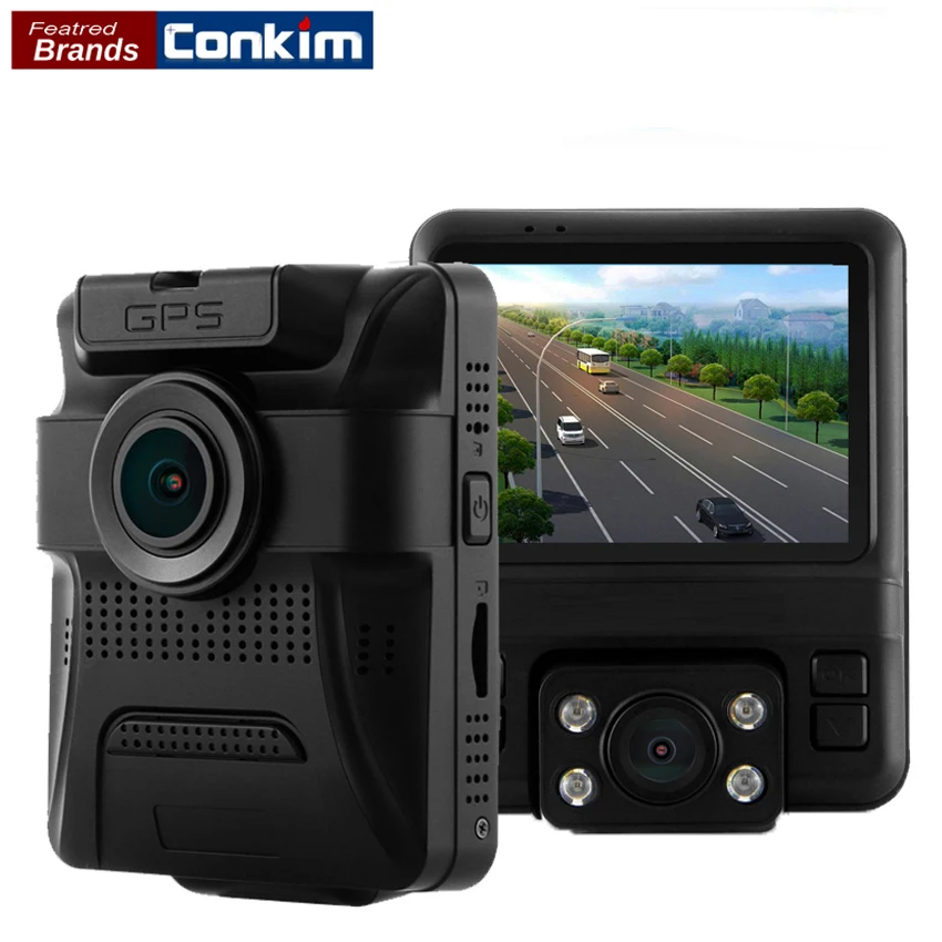 Conkim wifi двойной объектив DVR Автомобильный видеорегистратор Novatek 96660 Full HD 1080P авто
