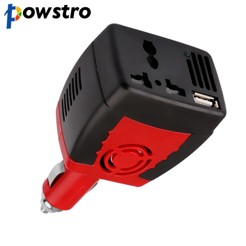 Powstro 150 Вт автомобильное зарядное устройство Преобразователь мощности DC 12 В в AC 220