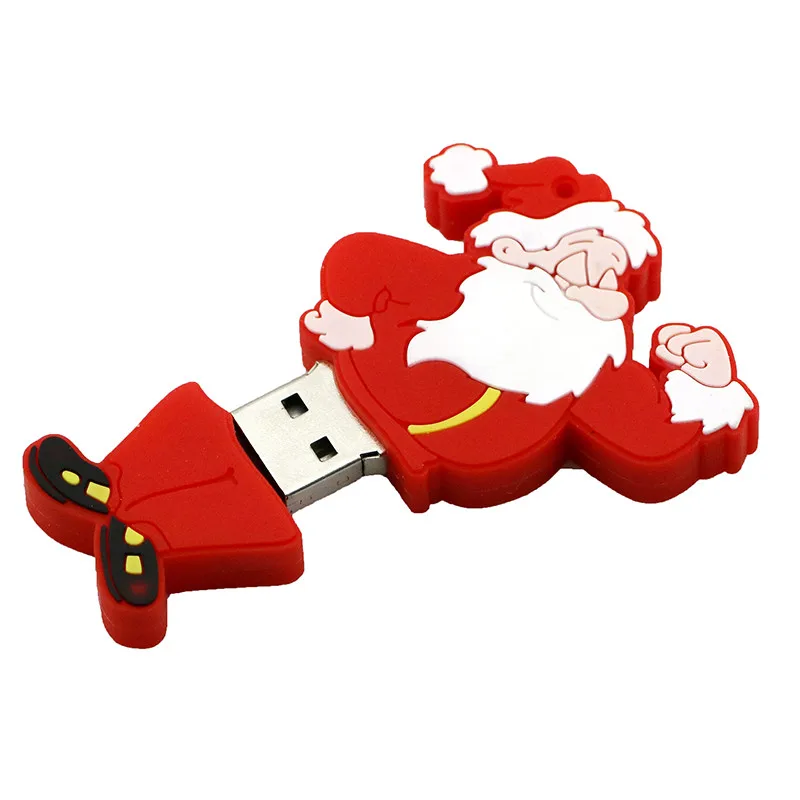 USB флеш-накопитель 128 ГБ, флеш-накопитель, мультяшный снеговик, Рождественская елка, подарки, 4 ГБ, 8 ГБ, 16 ГБ, 32 ГБ, 64 ГБ, Санта-Клаус, флешка