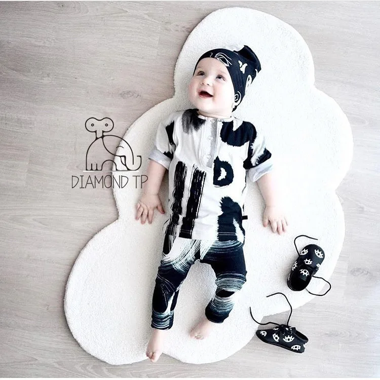 INS скандинавский облачный хлопковый коврик детские коврики игровые для ползания