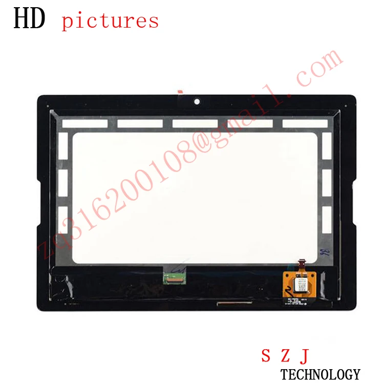 Without Frame 10,1 ''дюймовый для lenovo A7600 A7600-F A7600-H ЖК-дисплей+ дигитайзер сенсорный экран стеклянная панель Замена объектива+ рамка - Цвет: Without Frame