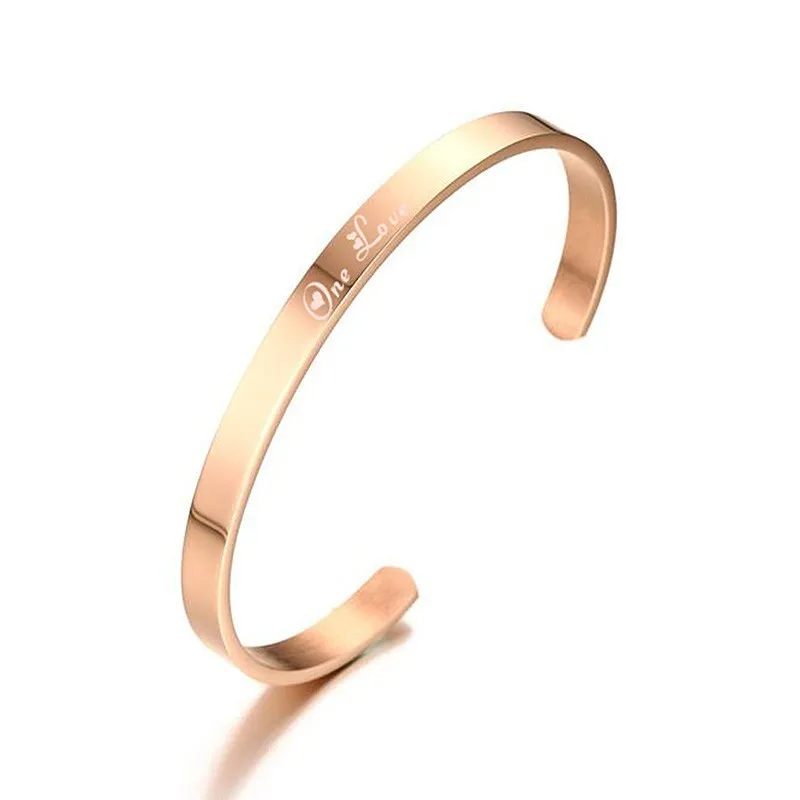 На заказ Гравировка One Life One Love Best Friend подарки для женские браслеты-каффы браслеты Promise Keepsake ювелирные изделия