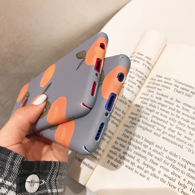 РЕТРО МАТОВЫЕ оранжевые Жесткие ПК-Чехлы для Xiaomi 6 8lite 9 SE Lite PC чехол для Xiaomi Redmi Note 7 Note8 Pro задняя крышка funda