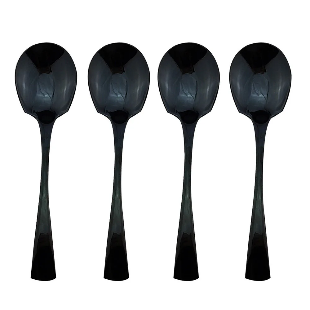 4 шт. Сервировочные Ложки Посуда буфет банкет столовая посуда сервировочная 18/10